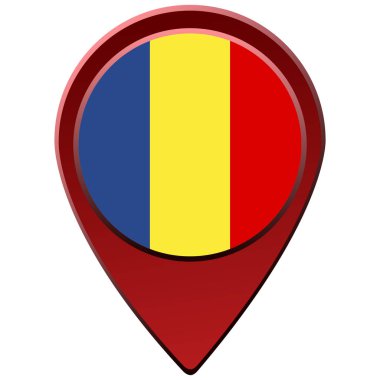 İzole Romanya bayrağı