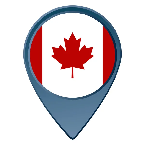 Bandiera canadese isolata — Vettoriale Stock