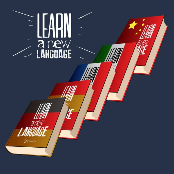 Naucz się języka — Wektor stockowy