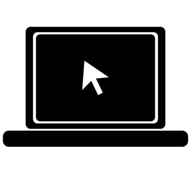 Yalıtılmış dizüstü siluet