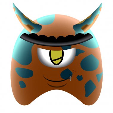 Renkli sevimli canavar