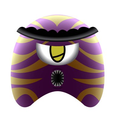 Renkli sevimli canavar