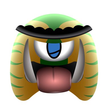 Renkli sevimli canavar