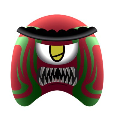 Renkli sevimli canavar