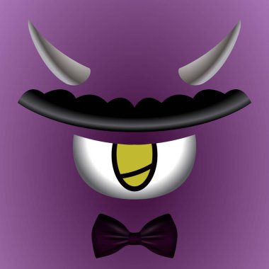 Renkli sevimli canavar