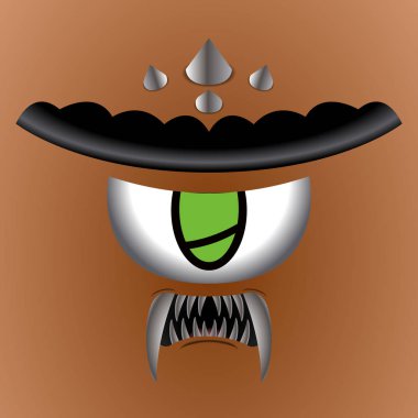 Renkli sevimli canavar