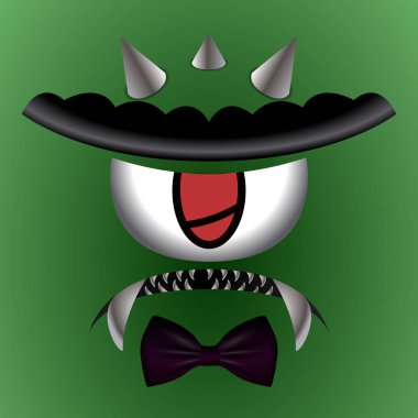 Renkli sevimli canavar