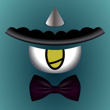 Renkli sevimli canavar