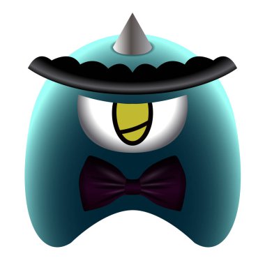 Renkli sevimli canavar