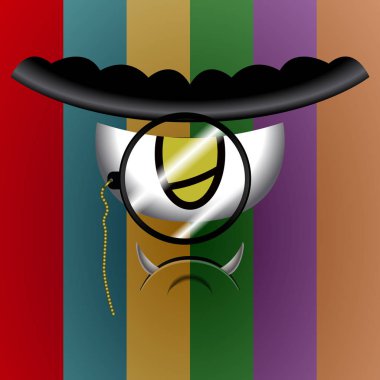 Renkli sevimli canavar