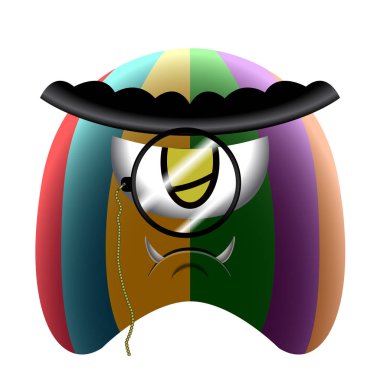 Renkli sevimli canavar