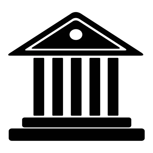Icona del tribunale isolato — Vettoriale Stock