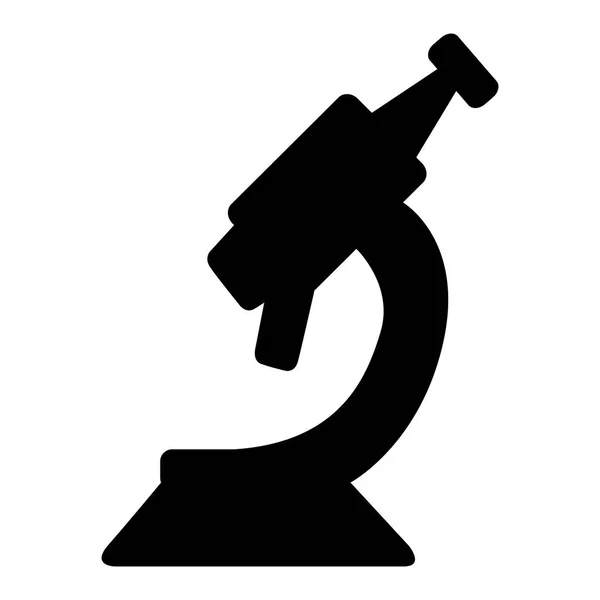 Sylwetka na białym tle mikroskopu — Wektor stockowy