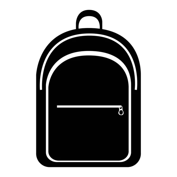 고립 된 학교 가방 — 스톡 벡터