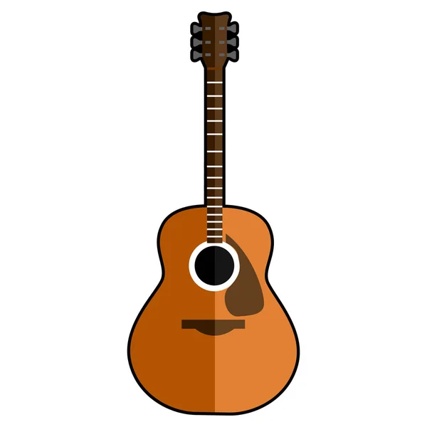 Icône de guitare isolée — Image vectorielle
