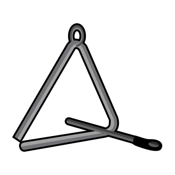 Elszigetelt látható háromszög ikonra — Stock Vector