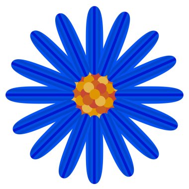 İzole renkli çiçek