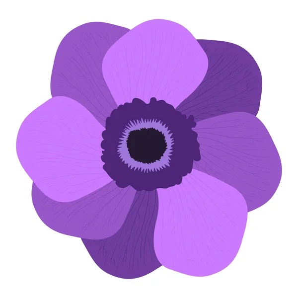 Flor de color aislado — Vector de stock