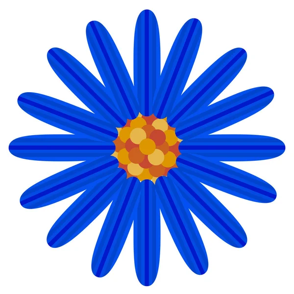 İzole renkli çiçek