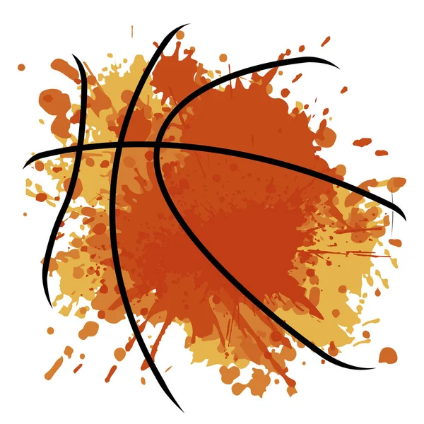 İzole edilmiş basketbol topu