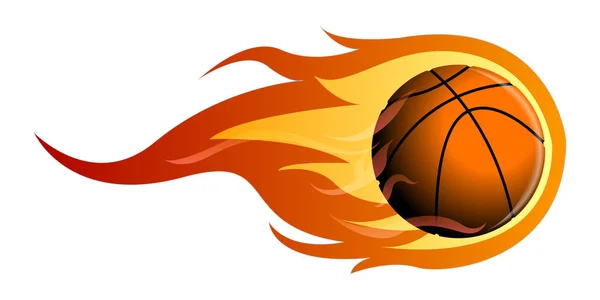 Isolierter Basketballball — Stockvektor