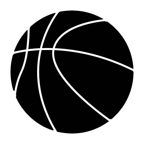 Balón de baloncesto aislado — Vector de stock