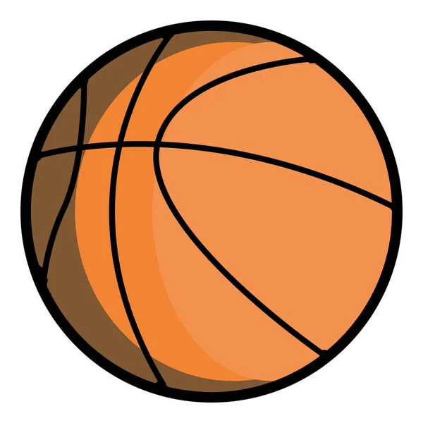 Изолированный баскетбольный мяч — стоковый вектор