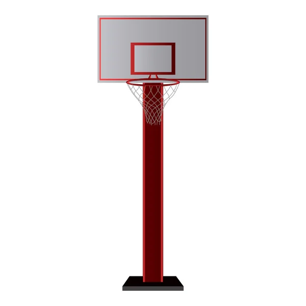 Red de baloncesto aislada — Vector de stock