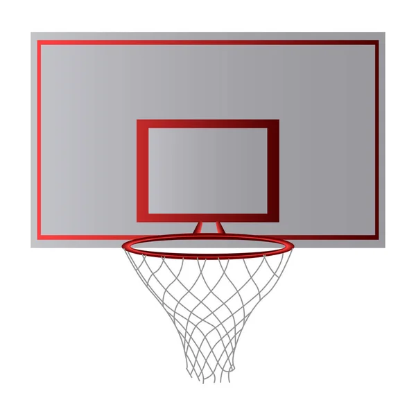 Bir basketbol net önden görünümü — Stok Vektör