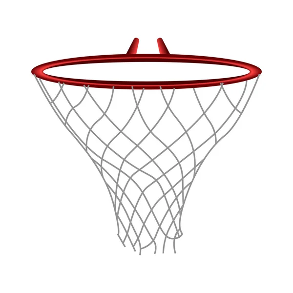 Red de baloncesto aislada — Vector de stock