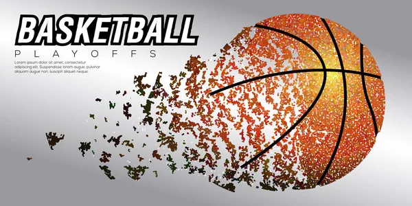 Емблема ізольованих баскетбол — стоковий вектор