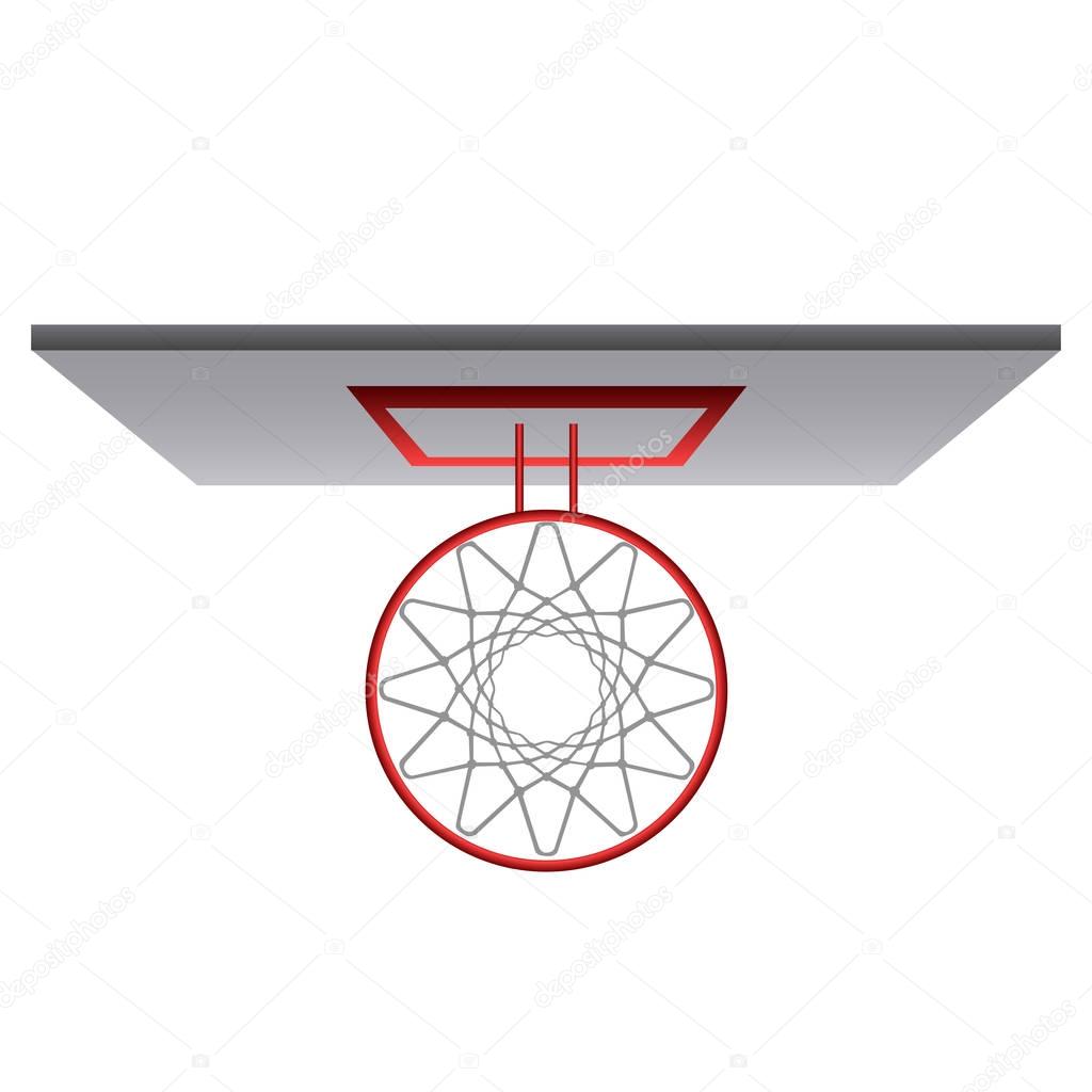 Top view of a basketball net