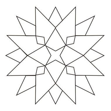 İzole çiçek anahat