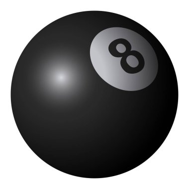 İzole bilardo topu