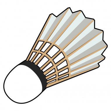 İzole badminton raketle