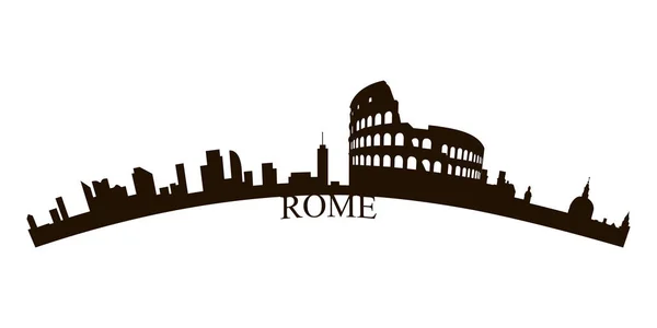 Geïsoleerde Rome Skyline — Stockvector