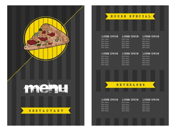 Design de menu retrô —  Vetores de Stock