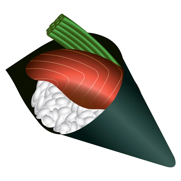Izolované sushi jídlo — Stockový vektor