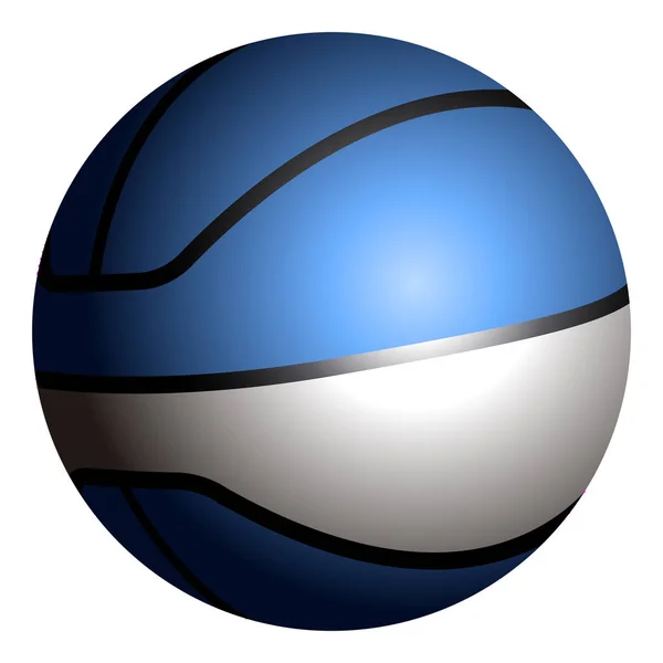 Balón de baloncesto aislado — Vector de stock