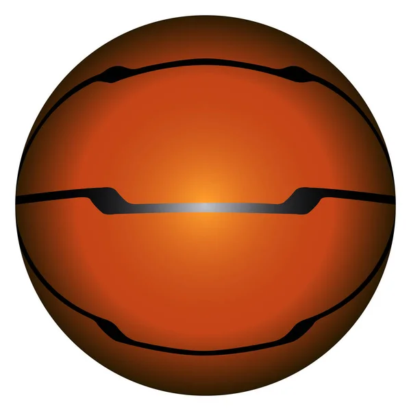 Isolated basketball ball — Stock Vector