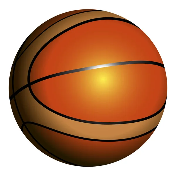 Balón de baloncesto aislado — Archivo Imágenes Vectoriales