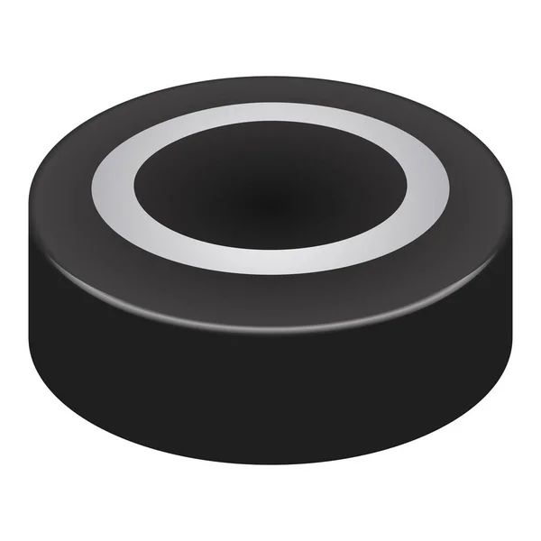 Isolierter Eishockey-Puck — Stockvektor