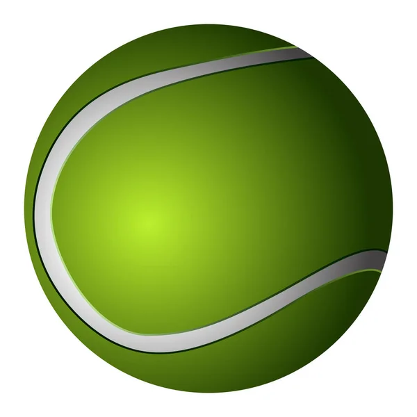고립 된 테니스 공 — 스톡 벡터