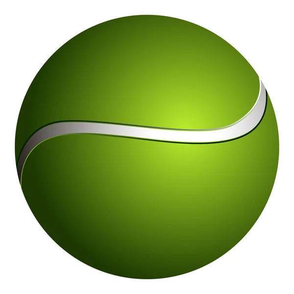 Isolierter Tennisball — Stockvektor