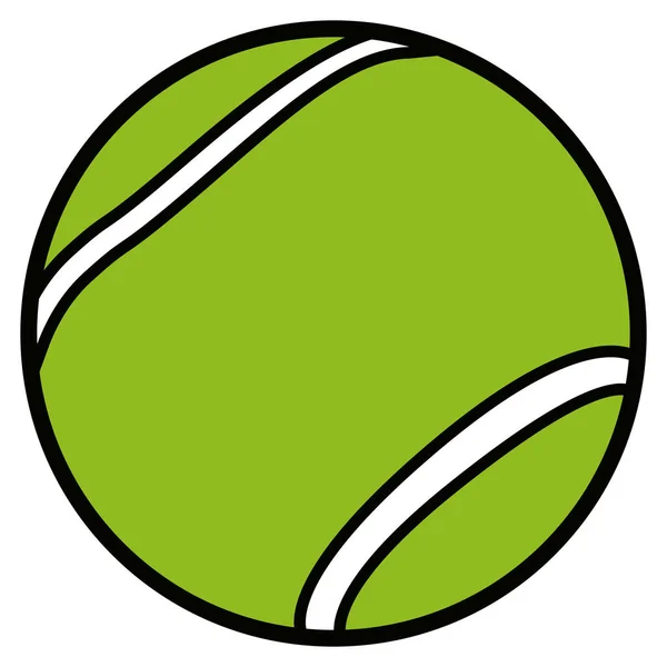 Isolierter Tennisball — Stockvektor