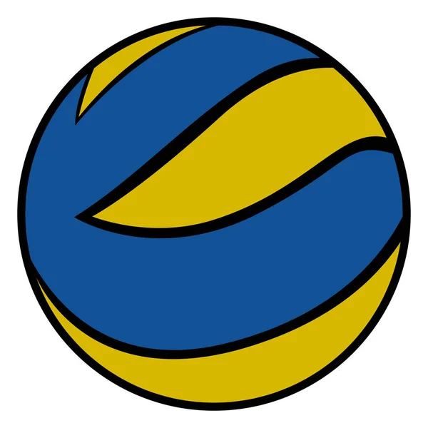 Bola de voleibol isolada —  Vetores de Stock