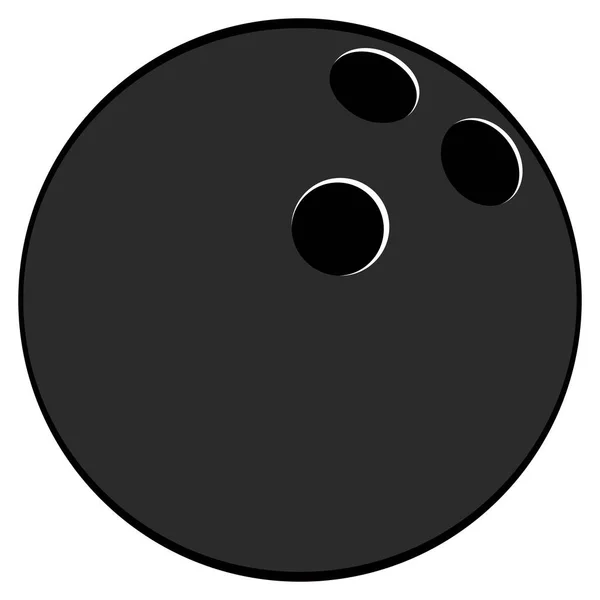 Geïsoleerde bowlingbal — Stockvector