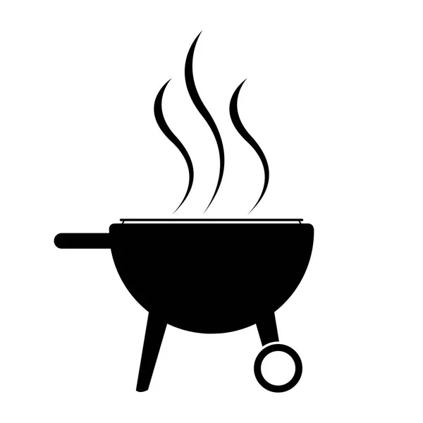 Isolerade grill-ikonen — Stock vektor