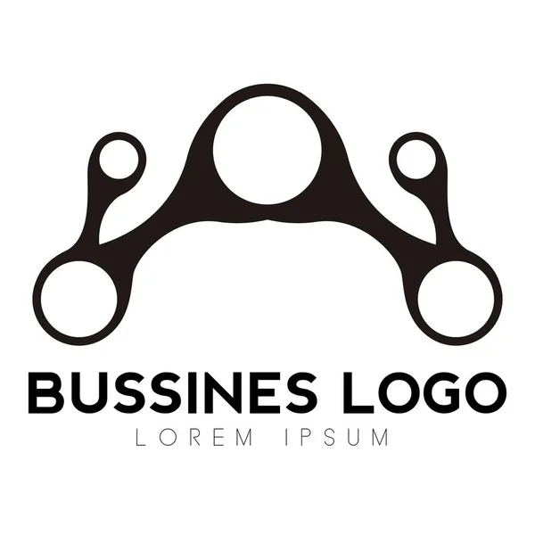 Logo aislado de la empresa — Vector de stock