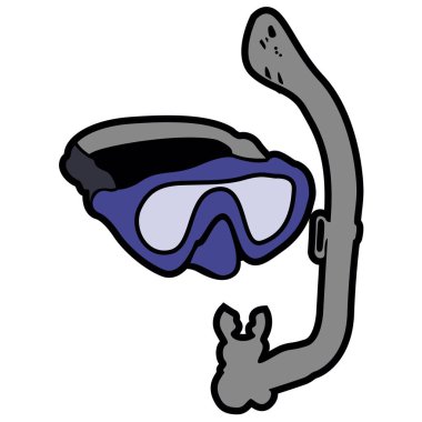 İzole şnorkel simgesi